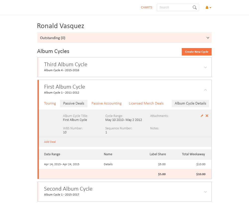 Exemplary Screenshot from the Client’s Application
