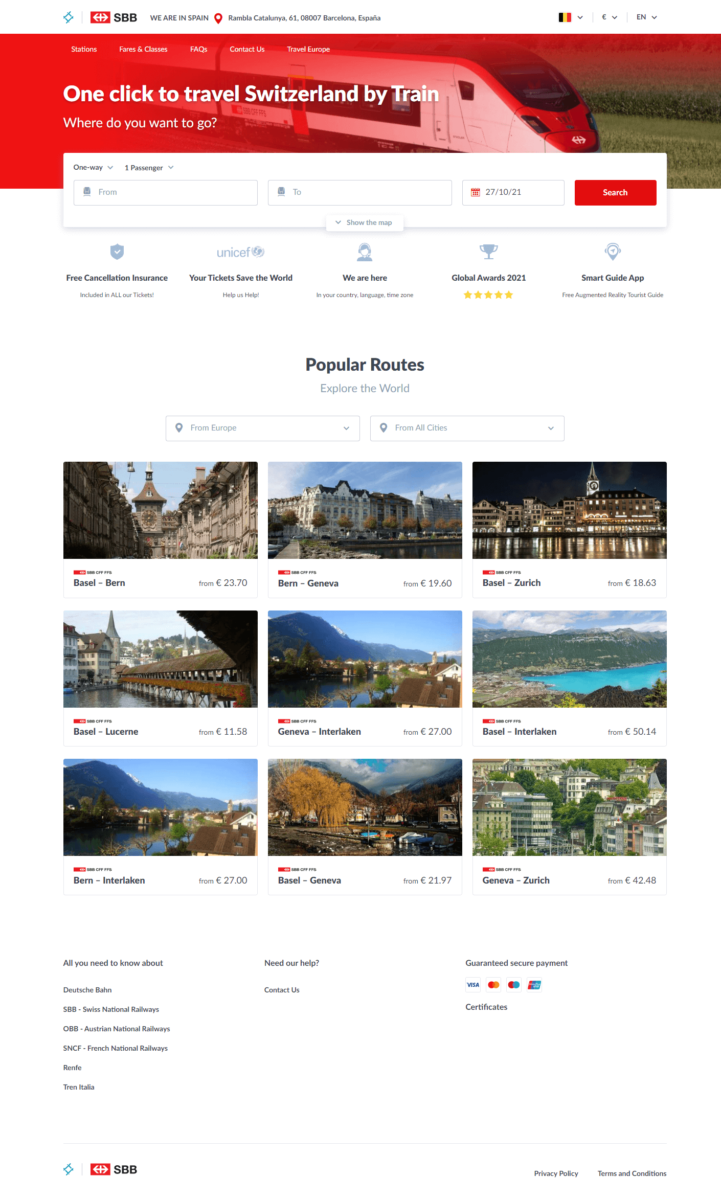 Exemplary Screenshot from the Client’s Application
