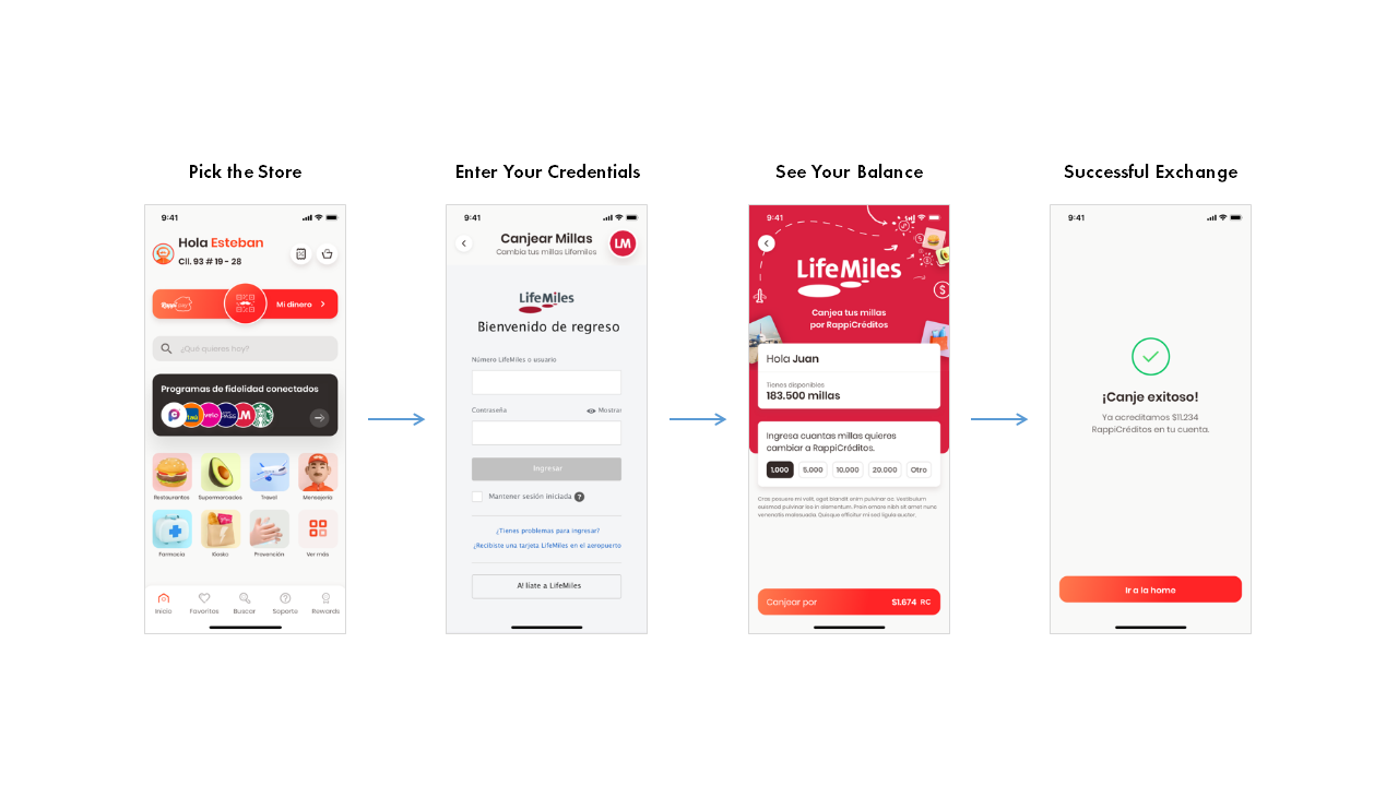 Exemplary Screenshot from the Client’s Application