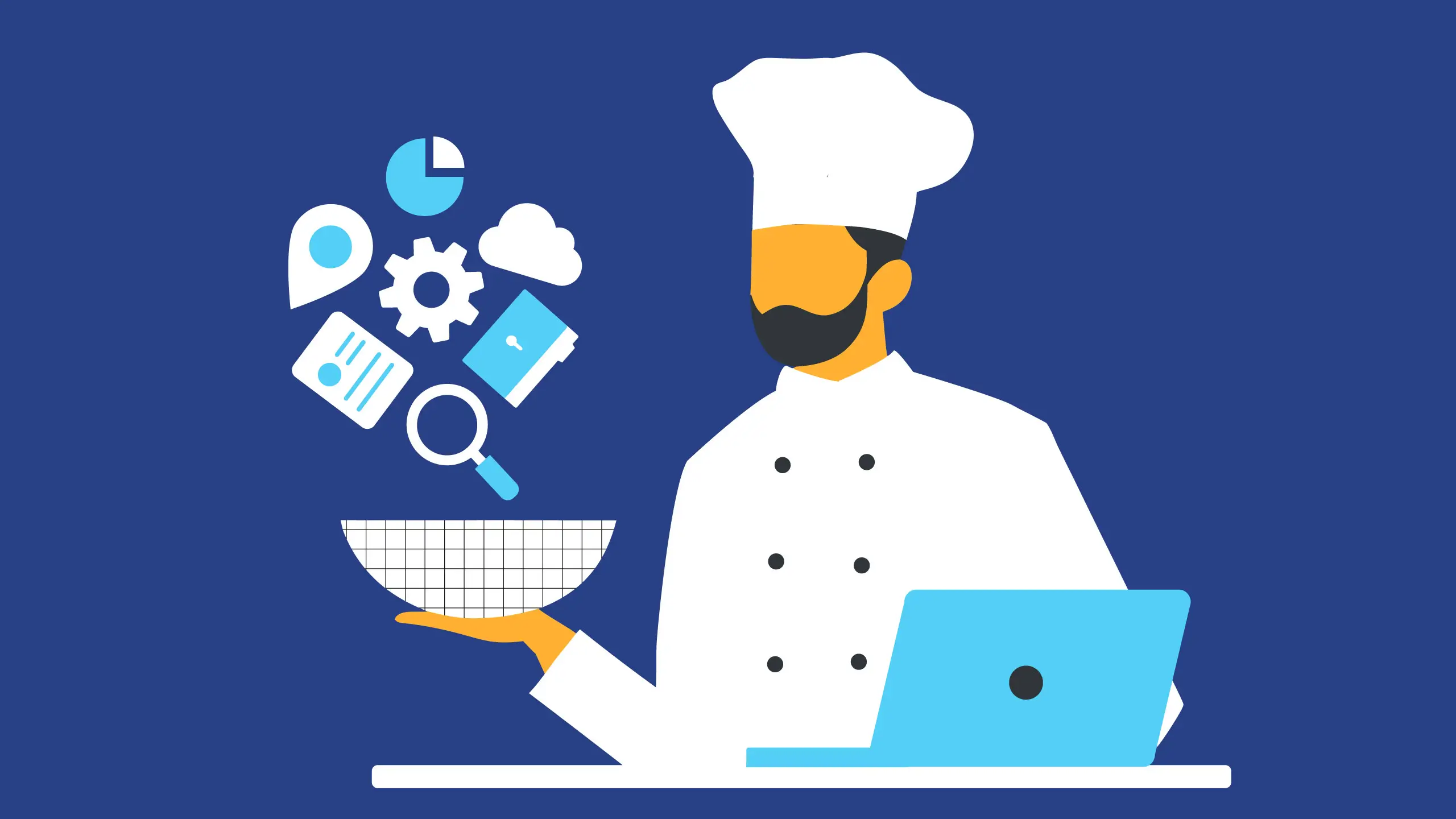 Illustration to the article: chef