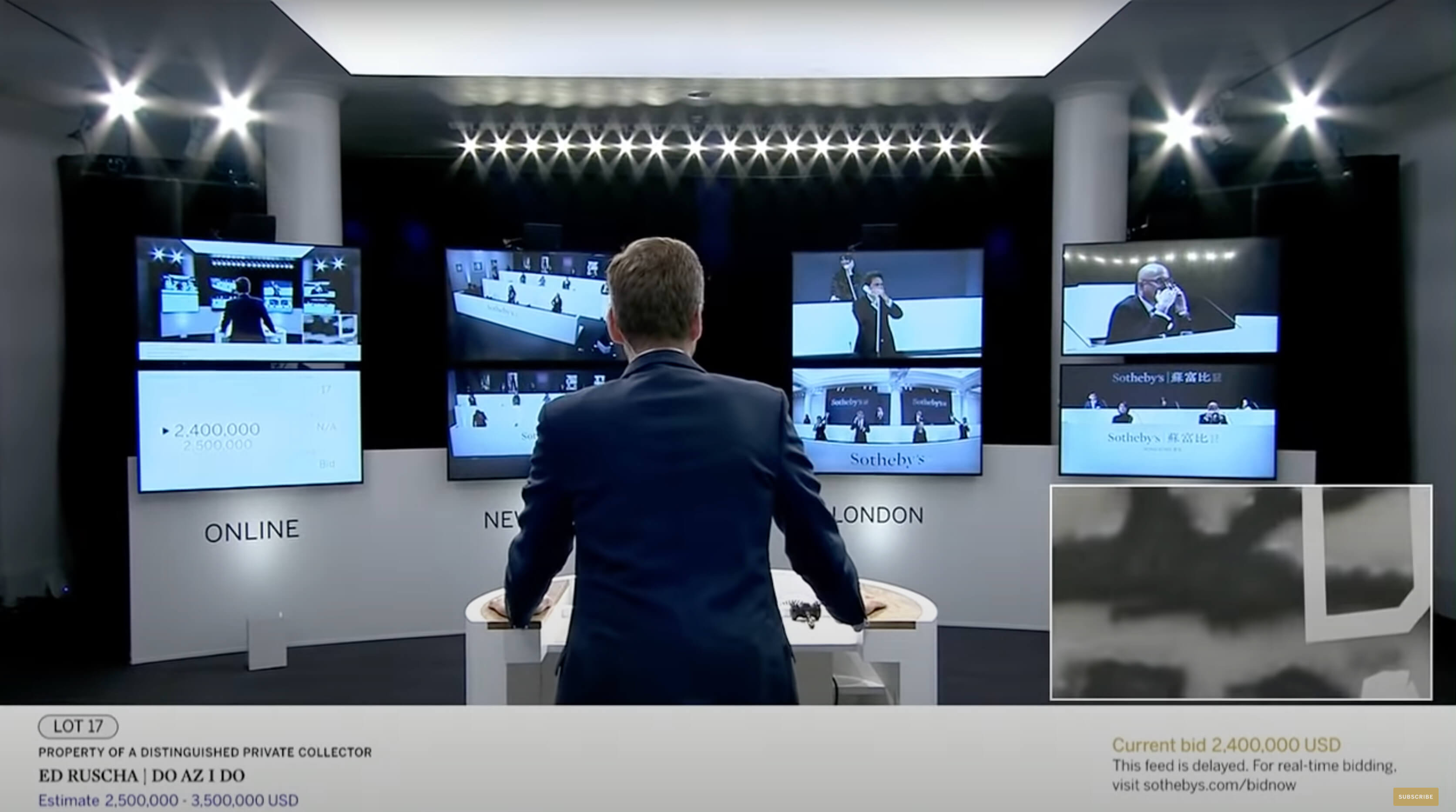 Sotheby's Live-Streamed Auction. 2020