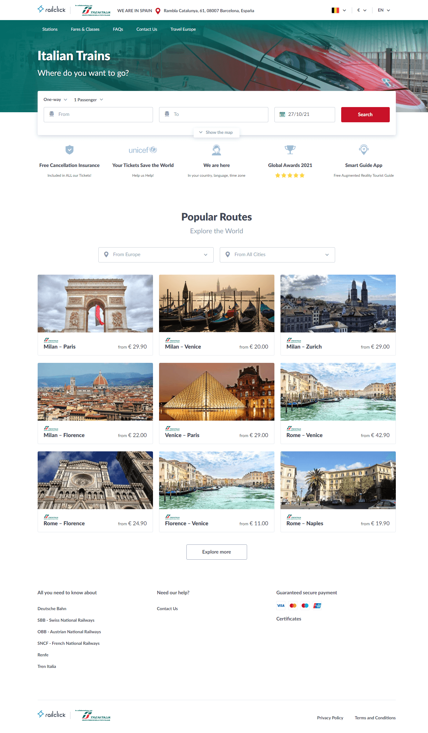 Exemplary Screenshot from the Client’s Application