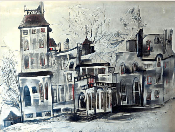 Drawings after application of a trained CycleGAN ‘filter’