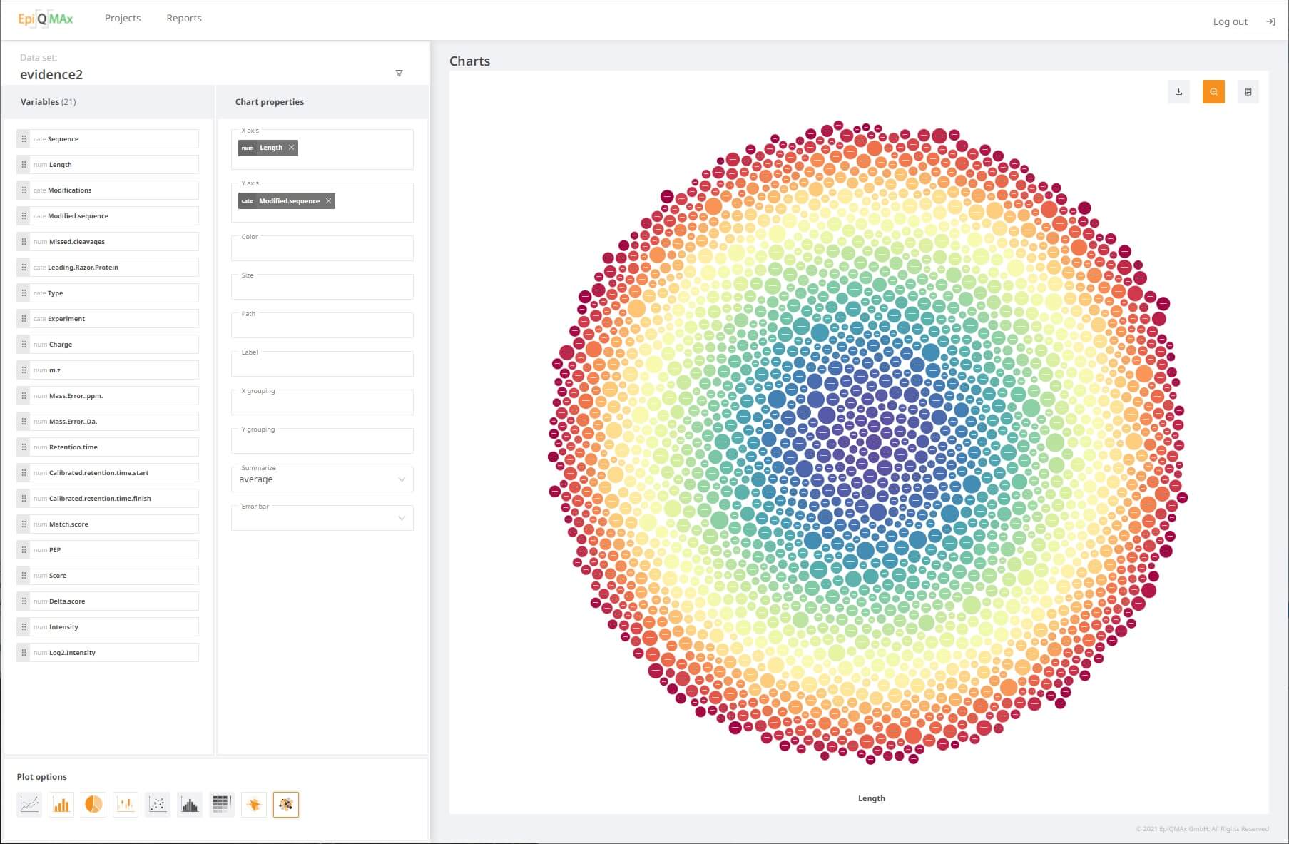 Exemplary Screenshot from the Client’s Application
