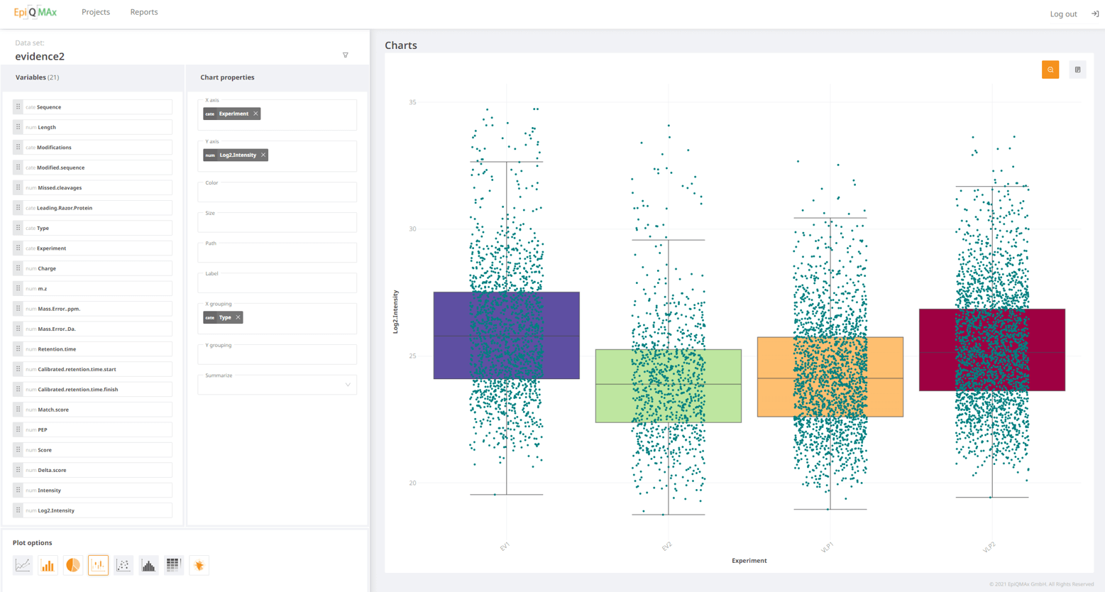 Exemplary Screenshot from the Client’s Application