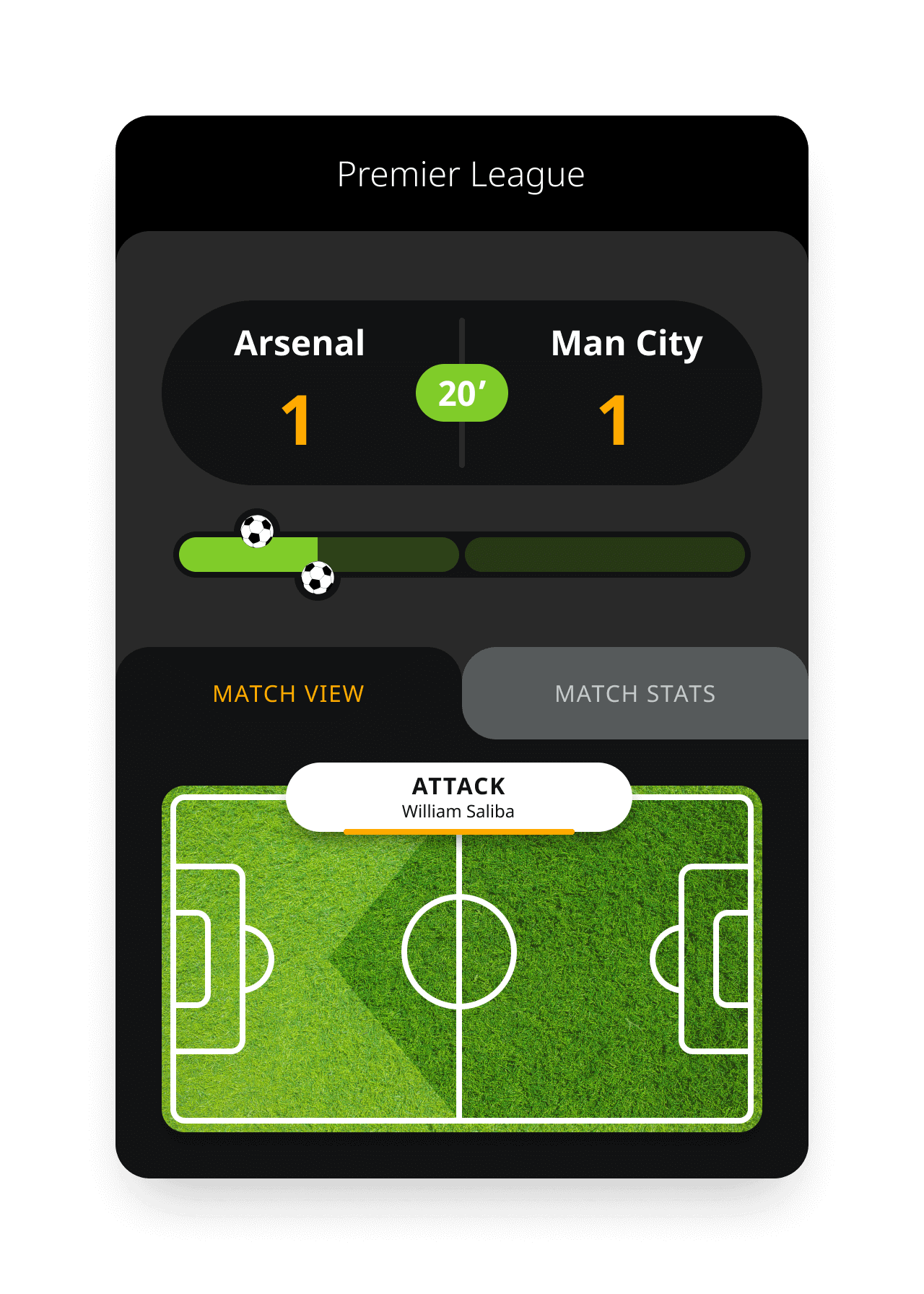 Exemplary Screenshot from the Client’s Application