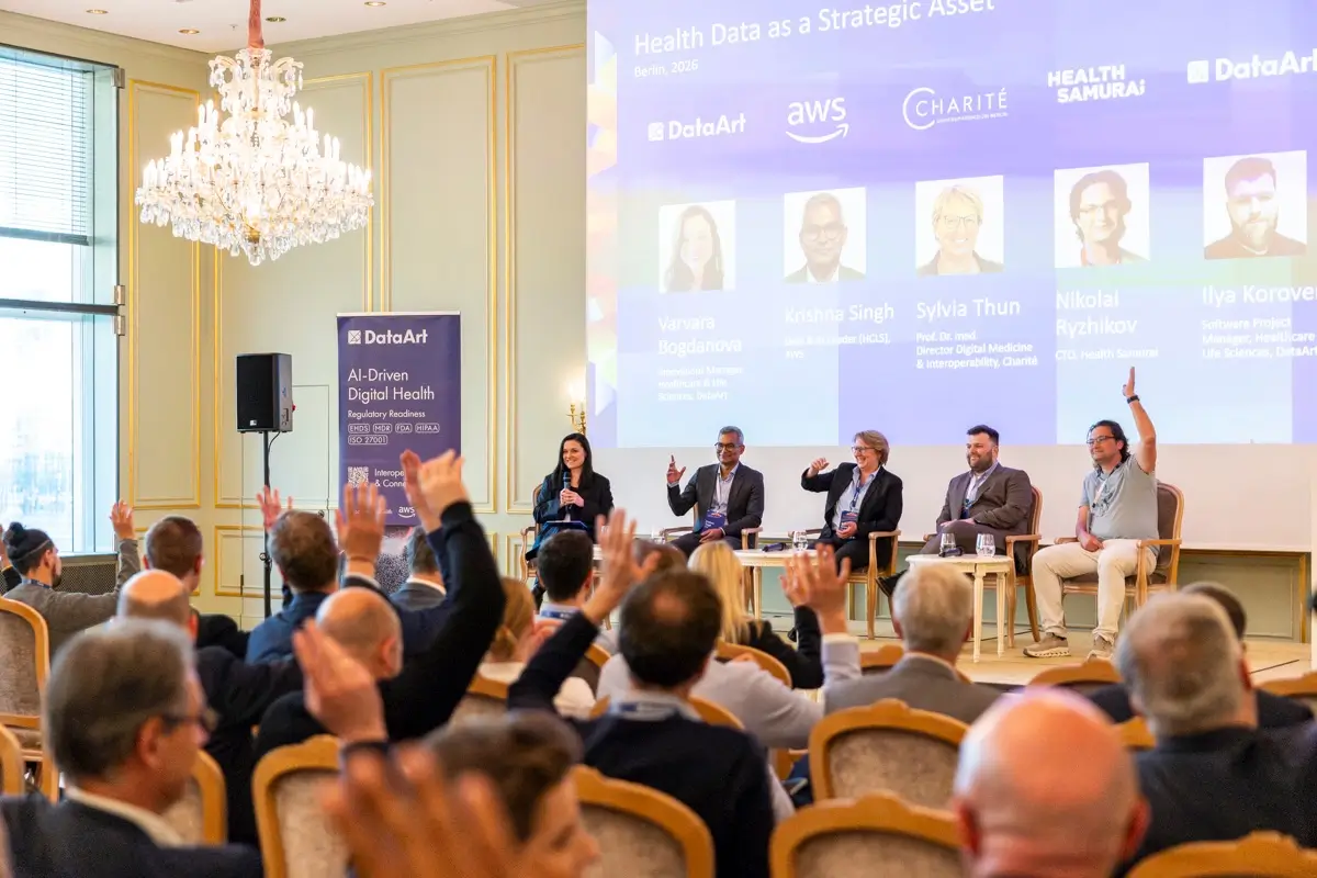 Photo from the event 'Health Data as a Strategic Asset' in Berlin. DataArt Archive